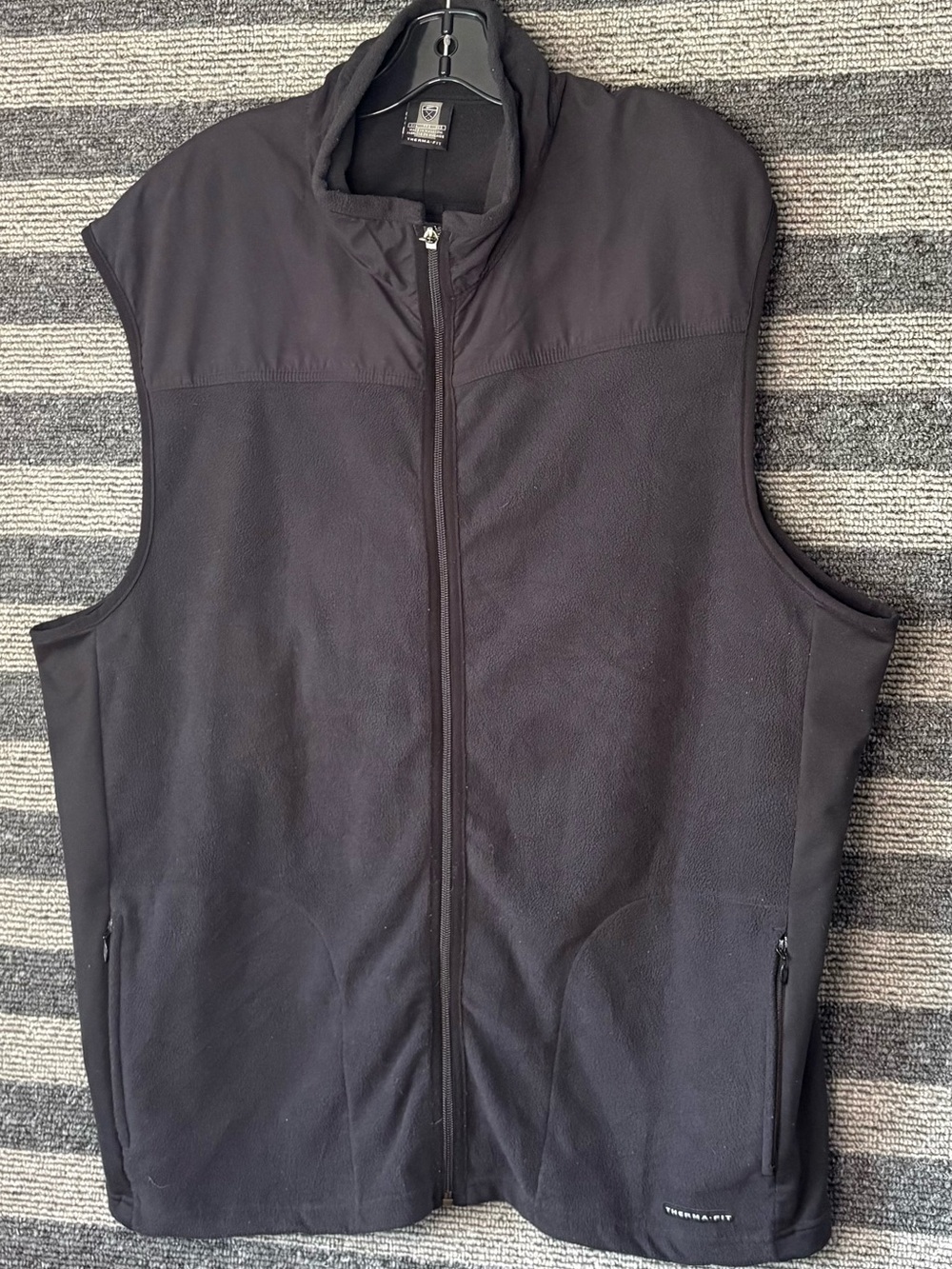 Nike Golf Therma-Fit Black Fleece Vest Men’s XXL EUC